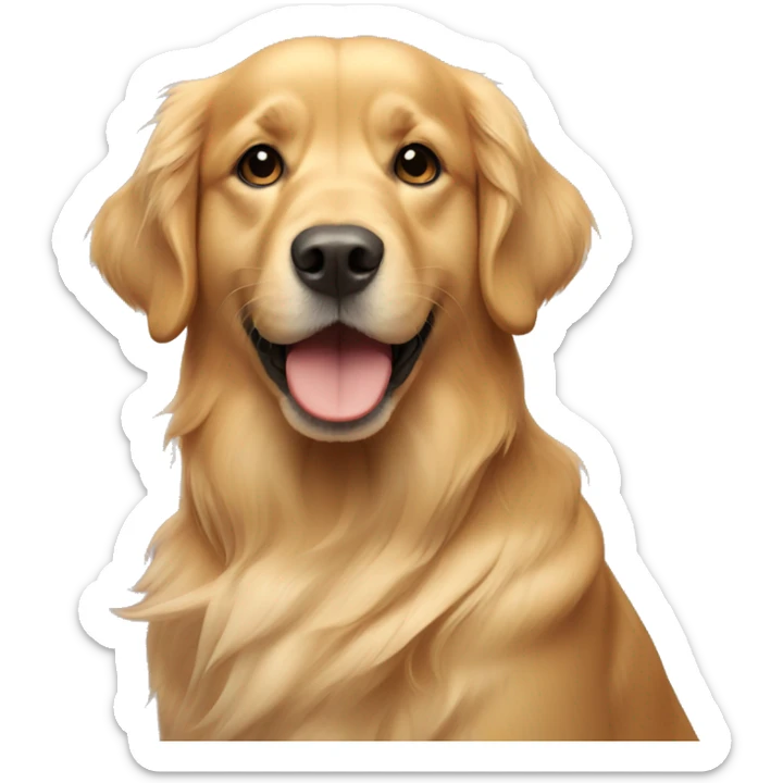 Golden retriever dog sticker