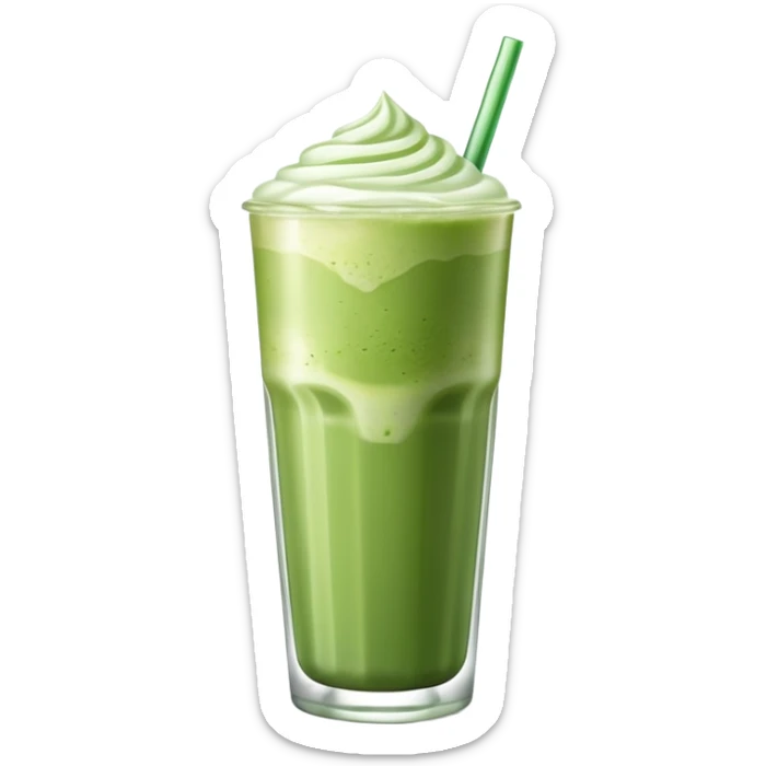 Iced matcha latte sticker