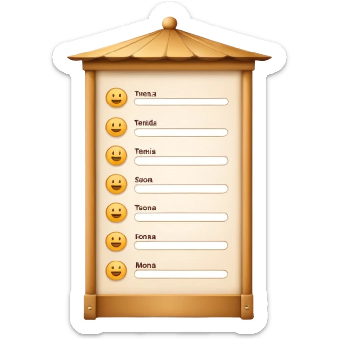 ciao mi serve un emoji simbolo dell'aprtura du opzioni a tendina personalizzata sticker