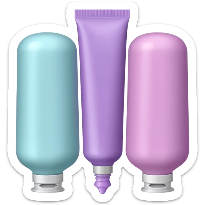two tubes of pastel hair dye, one pink and one lilac sticker
