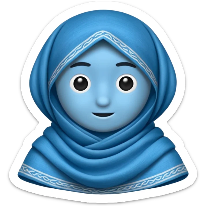 DOĞU TÜRKİSTAN BAYRAĞI (İNSANSIZ) AY VE YILDIZ MAVİ BAYRAK sticker