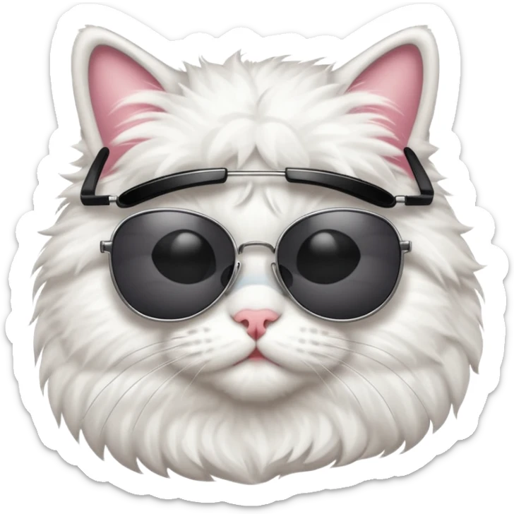 Cat with sunglasses sticker