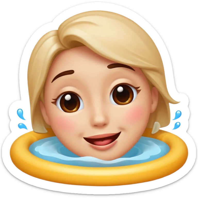 A single emoji that's feeling a whirlpool of happiness. Blushing and feeling in love. Grinning and smiling and making a kissy face. Something sweet and perfect to send to someone you love. Not a familiar love something deep and profound. Something unique. sticker