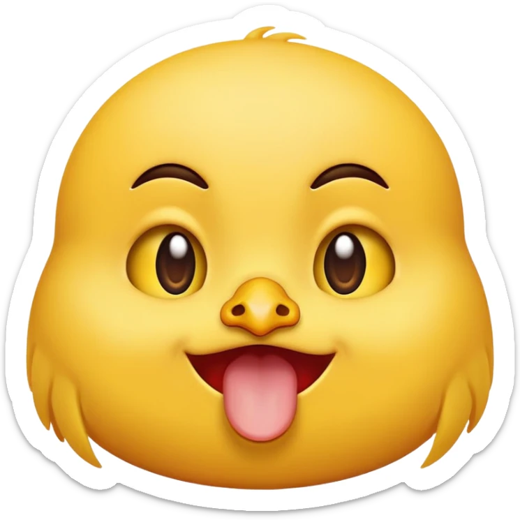 the Smile emoji unhappily clucks her tongue and rolls her eyes sticker