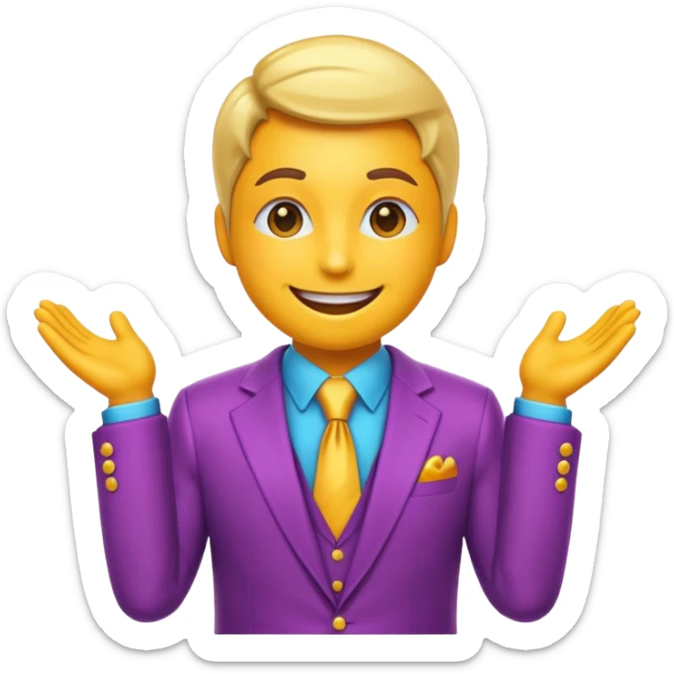 hazme un emoji que ayuda a una empresa a dejar de perder el tiempo y salga un grafica de que va bien el rendimiento sticker