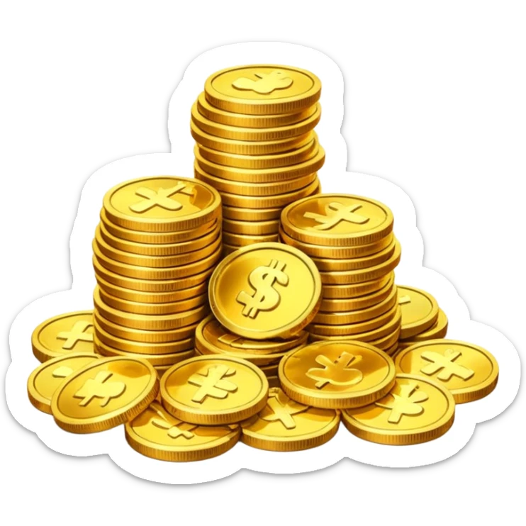 Dragon Hoard pile of gold without the dragon like in the movies so many gold were dragon sleep but dragon just went out  cold coins  sticker