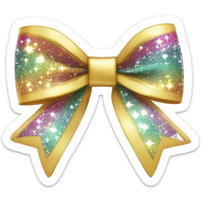Disco bow sticker