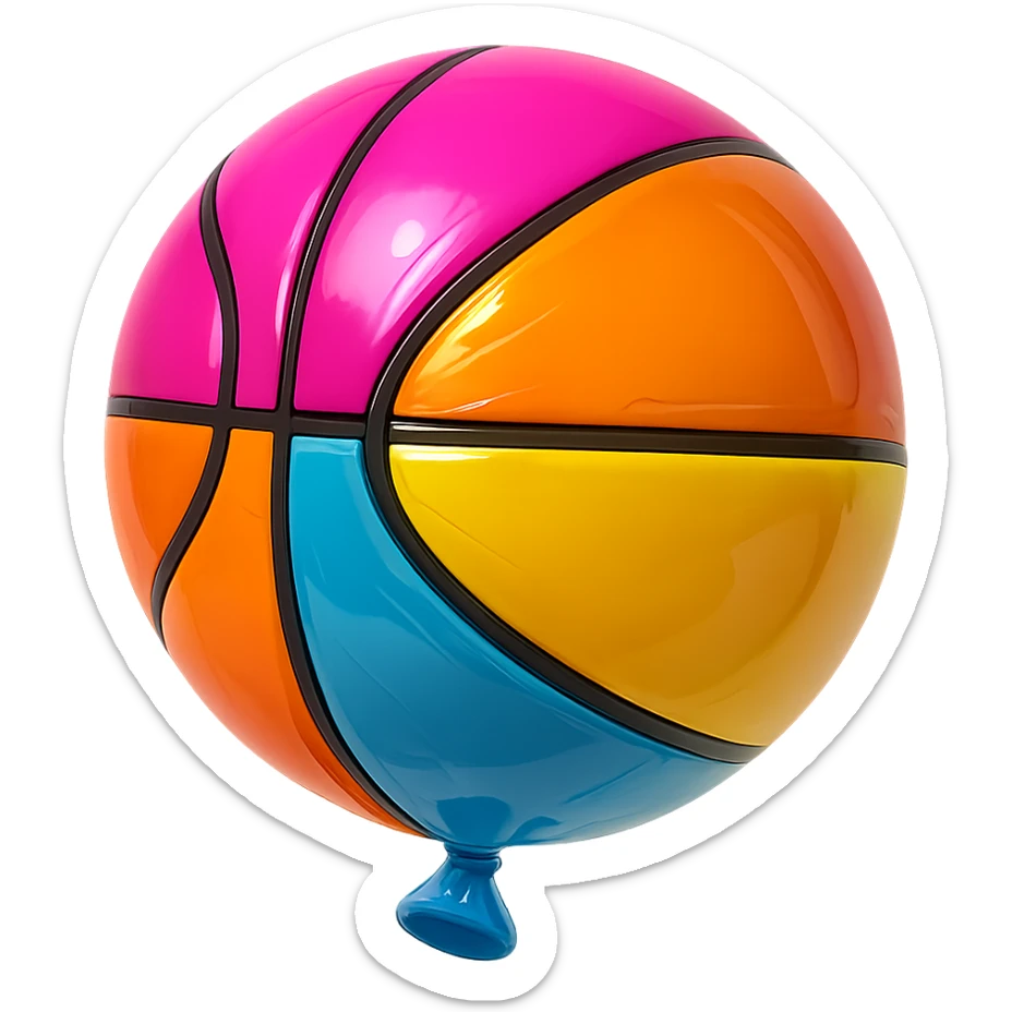 basket ball sticker