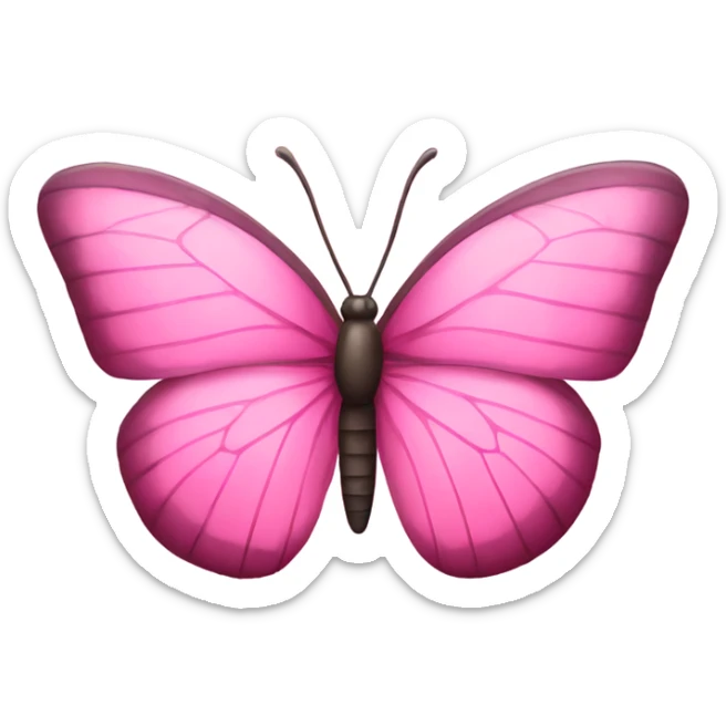 Pink Butterfly sticker