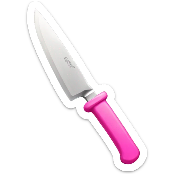 Pink knife sticker
