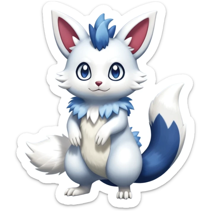 Shiny Furret-Meowstic-Zangoose-Hybrid (Full body) sticker