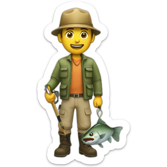 fishing sticker