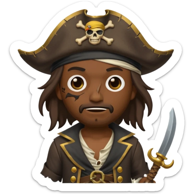 animated emoji for a player called prophet of doom I Dont Know shruging emote needs to be pirate themed and dark sticker