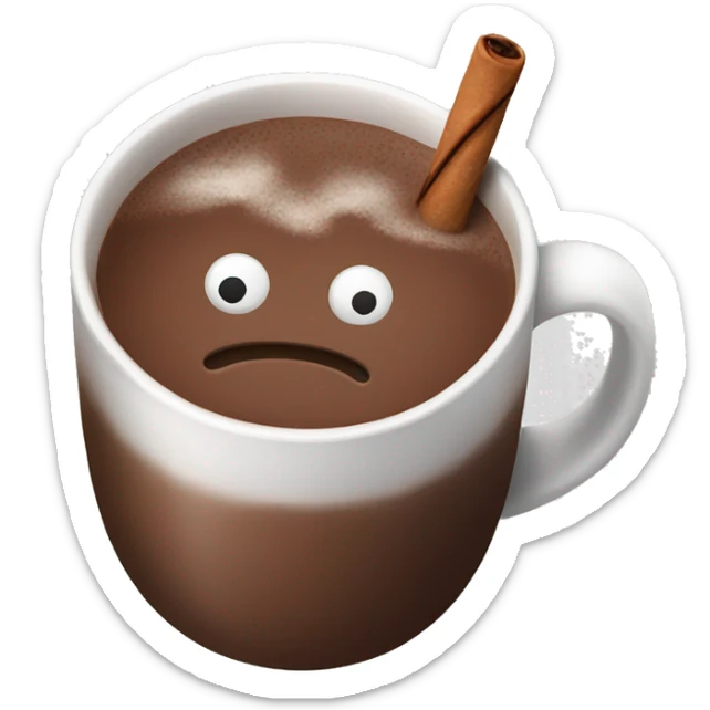 Hot chocolate sticker