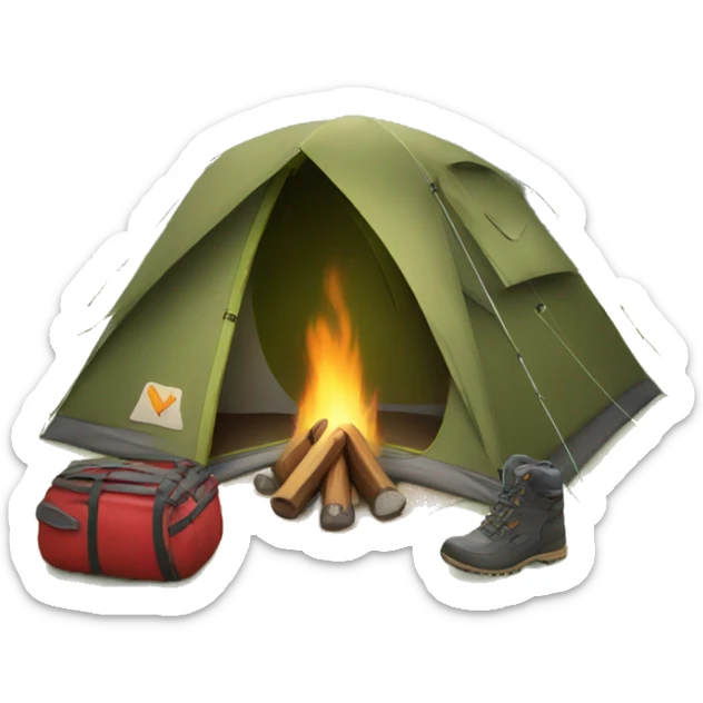 Camping sticker