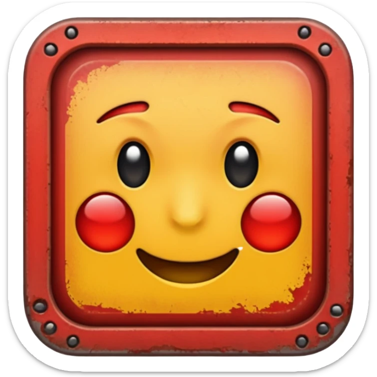 Como el de la izquierda arriba pero que tenga un borde rojo sencillo degradado  sticker