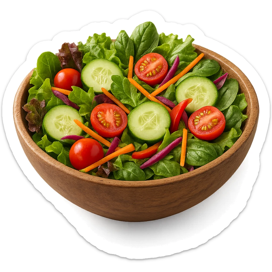 BOWL DI INSALATA,  iperrealistico 4k sticker