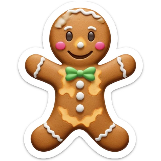 I want a gingerbread cookie but it has to be similar to the one from shrek sticker