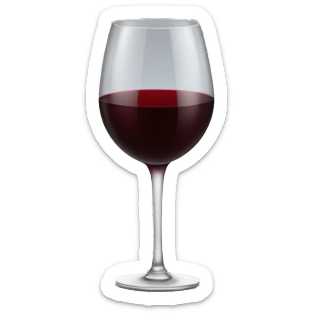 Red wine sticker