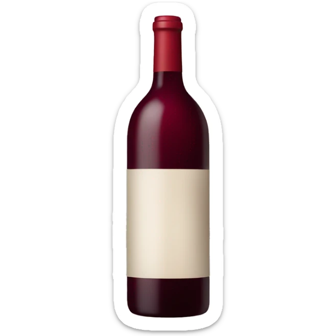 wine red sticker