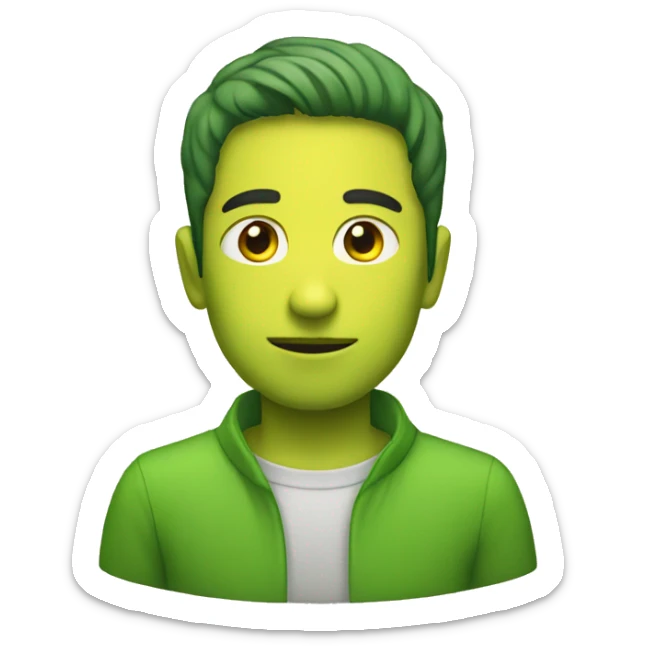 Yellow green sticker