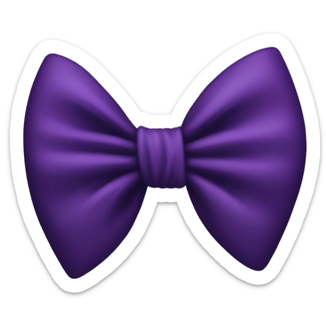 Dark purple bow sticker
