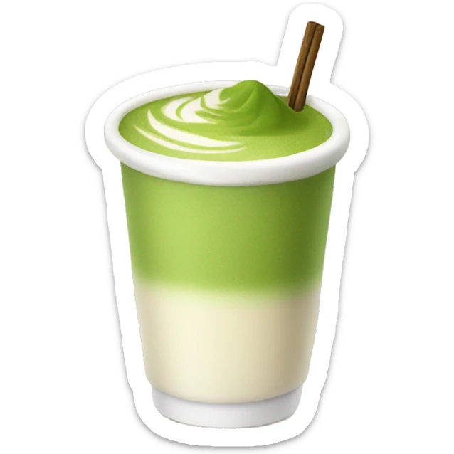 Matcha latte  sticker