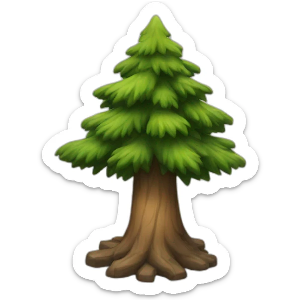 Pine tree sticker