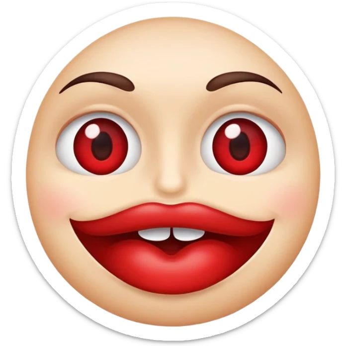 Crée un emoji qui a l’émotion de quand quelqu’un dit quelques chose de gênant et que tu le regardes  sticker