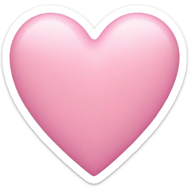 Pink pastel heart sticker