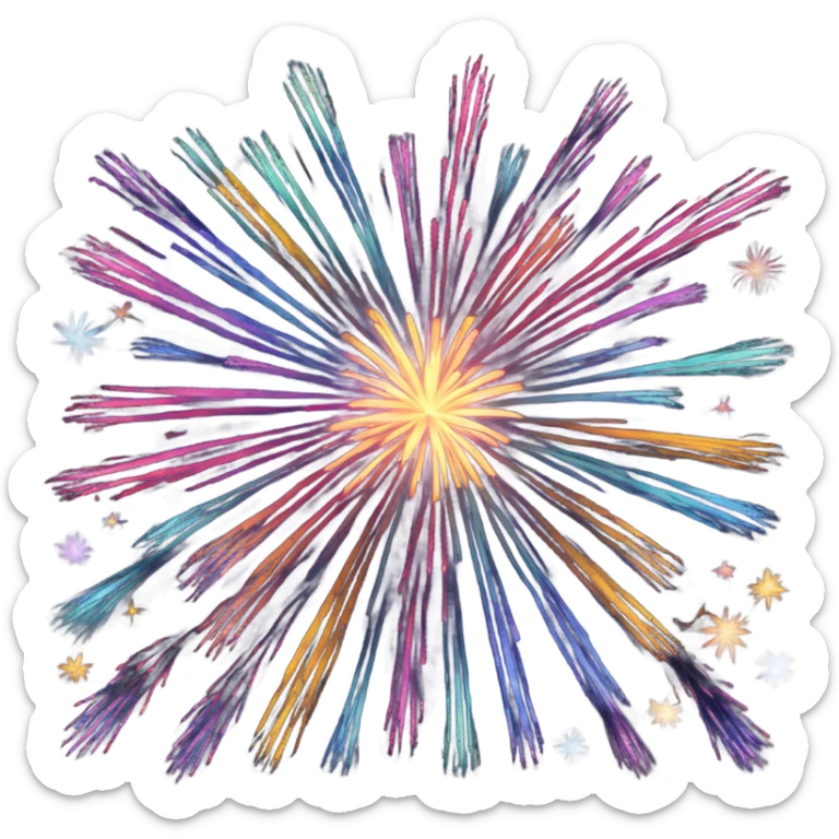 Fireworks sticker