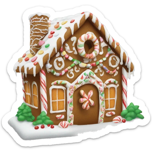 gingerbread house sticker