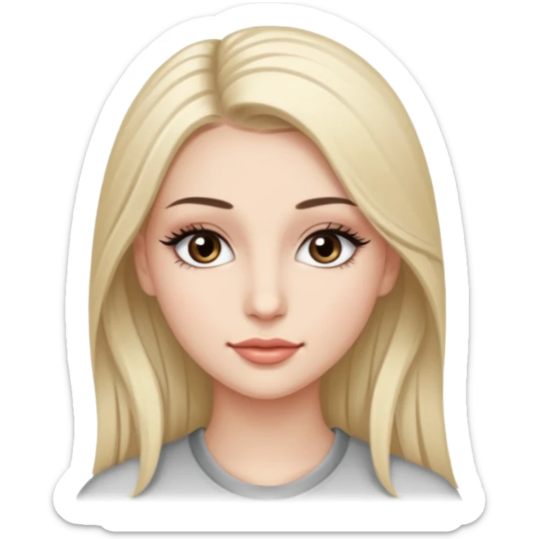 a very beautiful person with a lot of details 3/4 view sticker