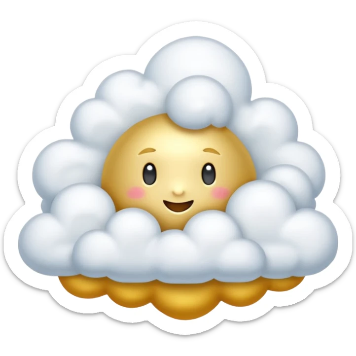 Nube voladora dorada de la serie de dragón ball, solo quiero la nube sticker