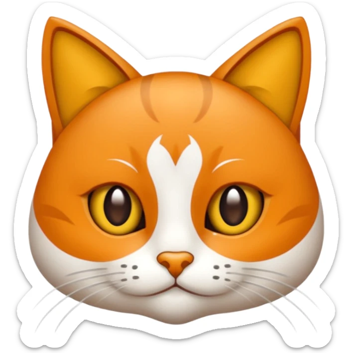 Elinde bicak olan caliko cinsi bir kedi tasma vs hiç bir sey olmasın üstünde bıçağı elinde tutsun gözleride bal rengi sticker