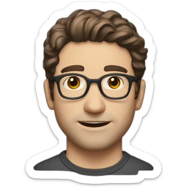 jonathan glazer director of zone of interest brown hair sticker