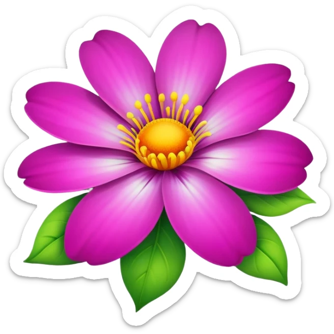 Flower sticker