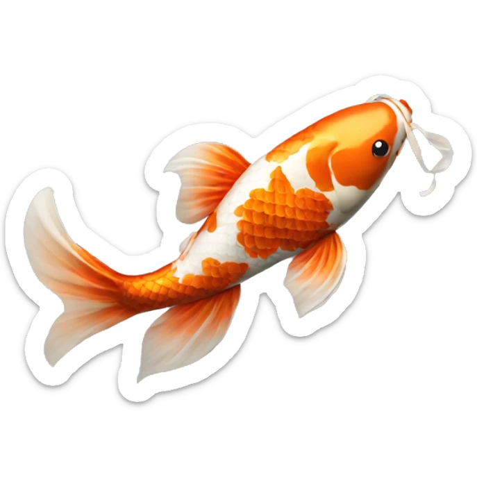koi fish sticker