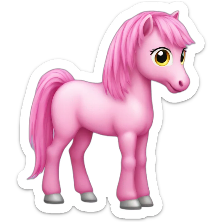 pink pony sticker