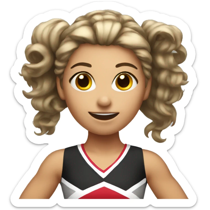 Cheerleader sticker