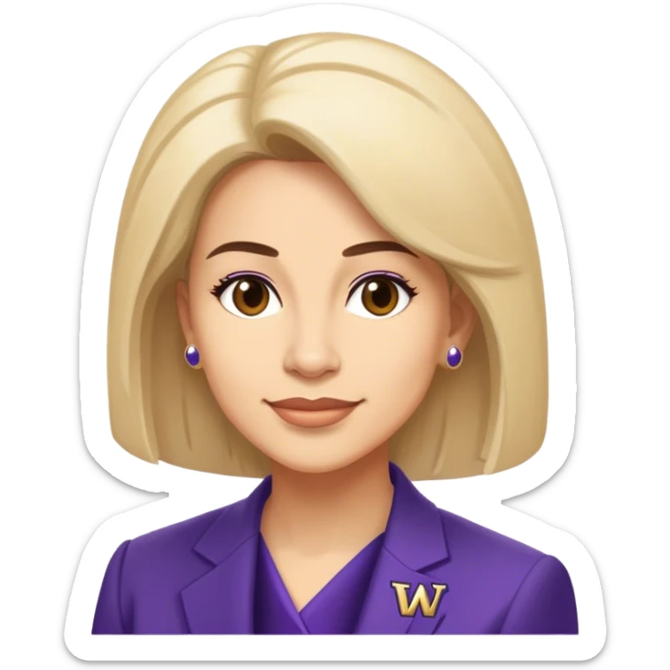 university of washington president ana mari cauci sticker