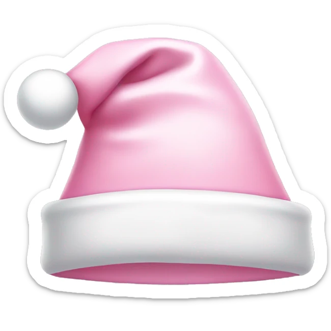light pink santa hat sticker