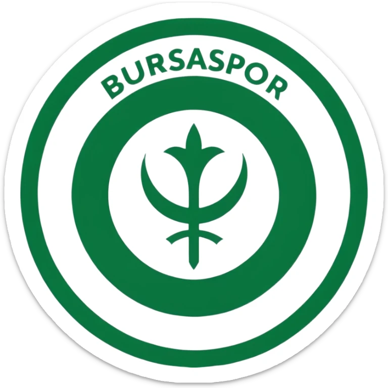 Green,white color Bursaspor turkish football club logo sticker