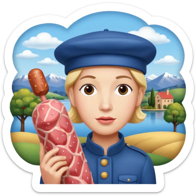  SPAM meat jeff koons style sculpture art french portrait landscape  sticker