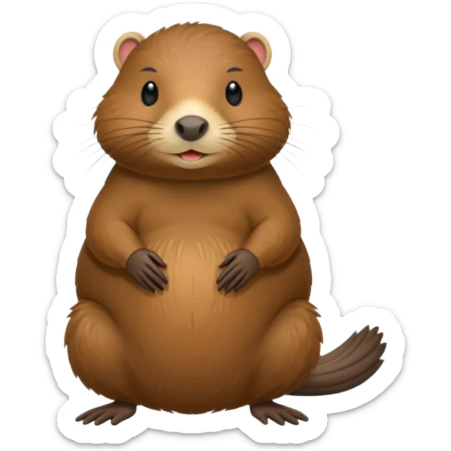 Haz un ornitorrinco es como cuerpo de nutria tiene pico de pato sticker