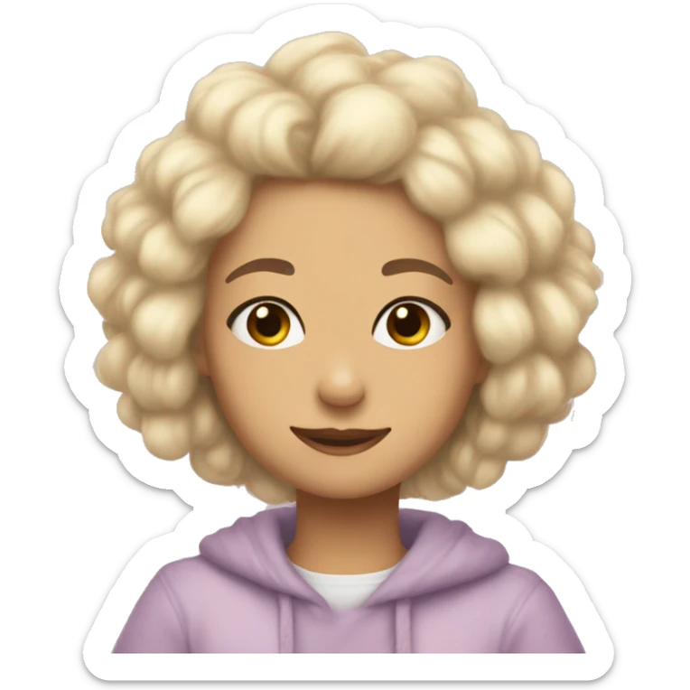 warm fuzzy feelings vanilla girl vibes sticker