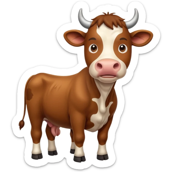 i want to emojie for my app i have page of breed gallery for cattle and buffalo so make emojie for this sticker