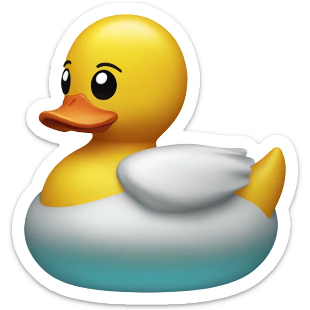 Rubber duck sticker