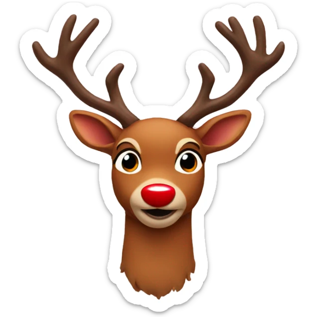 Rudolph sticker