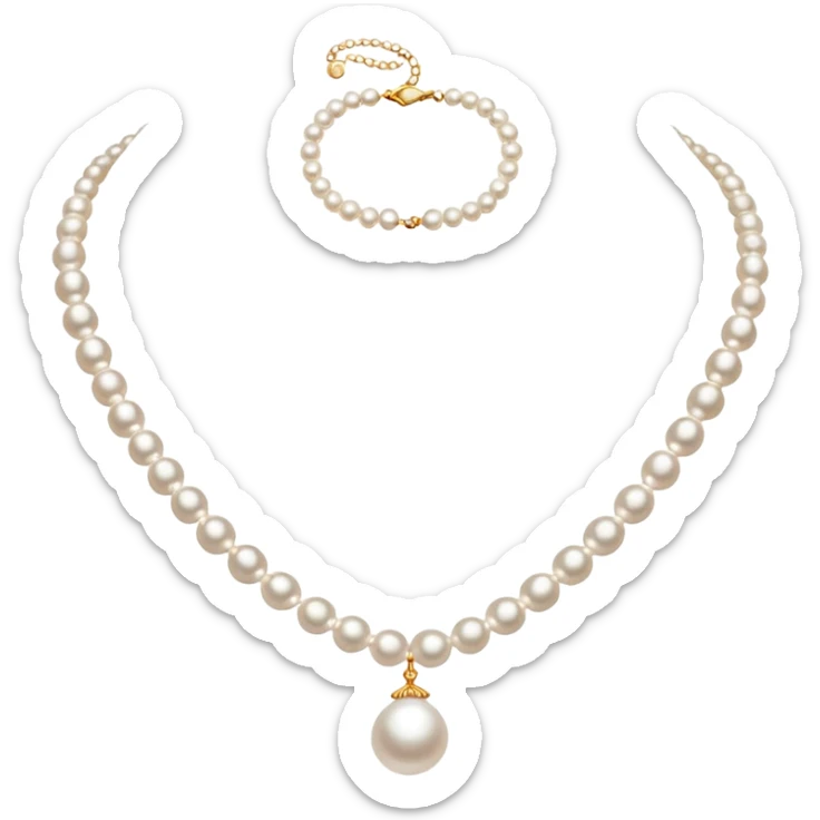 pearl necklace emoji sticker